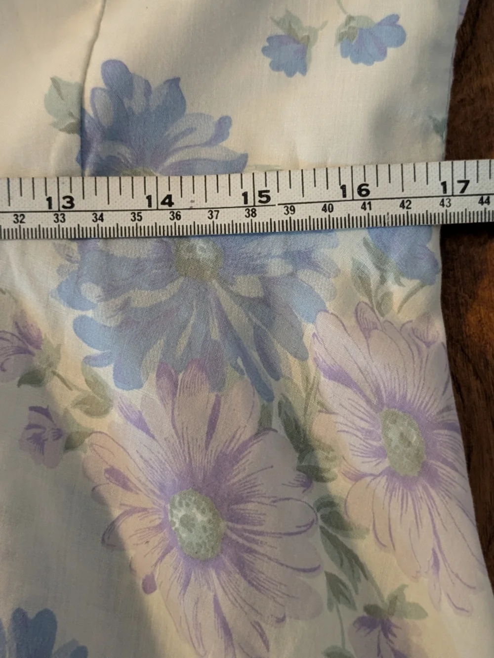 Vintage 70s Handmade Cottagecore Prairie Maxi Dress Pastel Floral Ruffle Hem - Picture 11 of 12